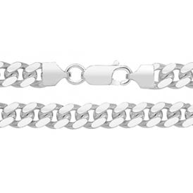 Sterling Silver 8" Cuban Curb Bracelet