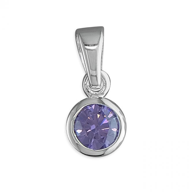 Lowry Sterling Silver Sterling Silver Amy CZ Pendant