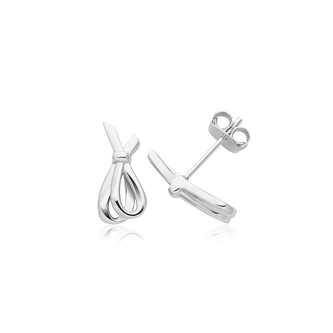 Lowry Sterling Silver Sterling Silver Bow Stud Earrings