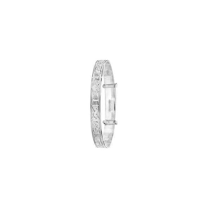 Lowry Sterling Silver Sterling Silver Celtic Baby Bangle
