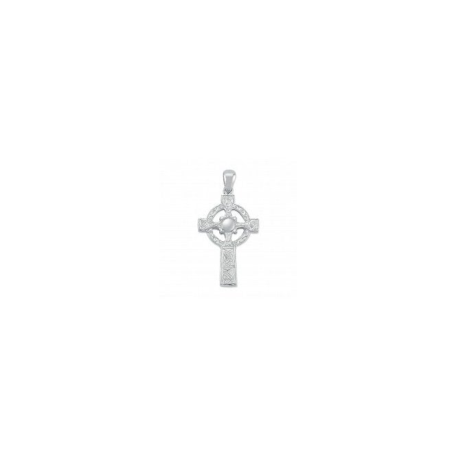 Lowry Sterling Silver Sterling Silver Celtic Cross & Chain