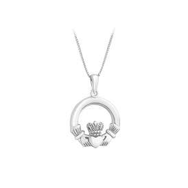 Sterling Silver Claddagh Necklace