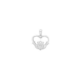 Sterling Silver Claddagh Pendant & Chain