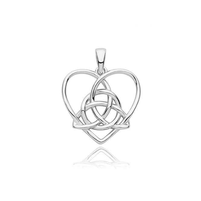Lowry Sterling Silver Sterling Silver Claddagh Pendant & Chain