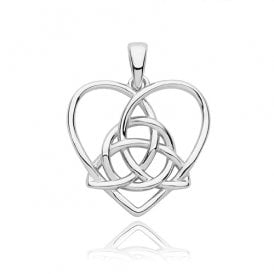 Sterling Silver Claddagh Pendant & Chain