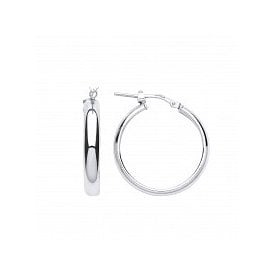 Sterling Silver Creole Hoop Earrings