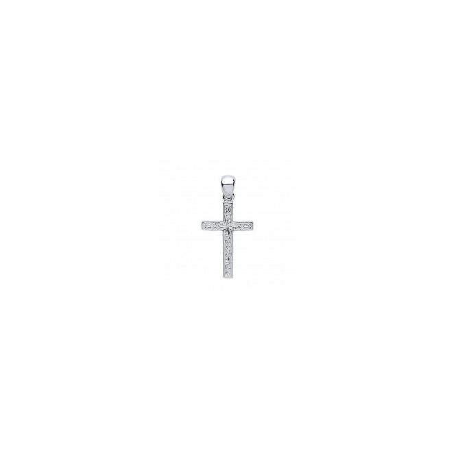 Lowry Sterling Silver Sterling Silver Cross & Chain