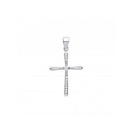 Sterling Silver CZ Cross & Chain