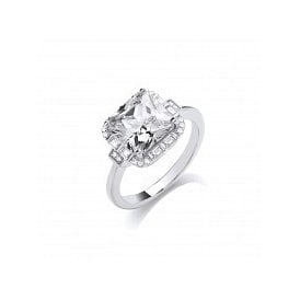 Sterling Silver CZ Dress Ring