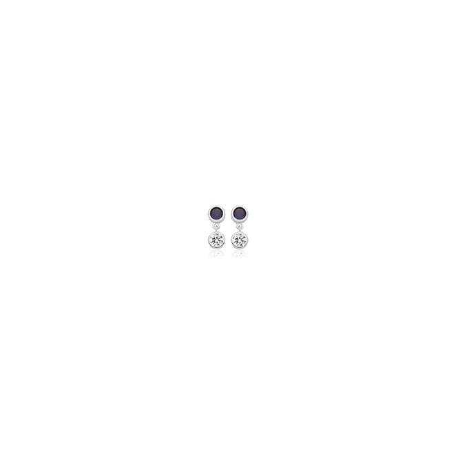Lowry Sterling Silver Sterling Silver CZ Drop Earrings