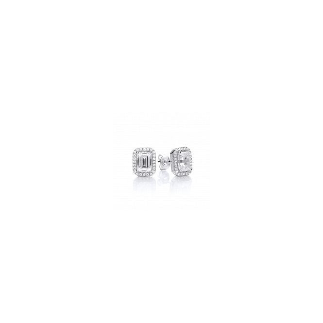 Lowry Sterling Silver Sterling Silver CZ Earrings