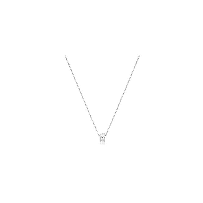 Lowry Sterling Silver Sterling Silver CZ Fancy Necklace