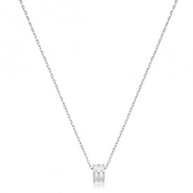 Sterling Silver CZ Fancy Necklace