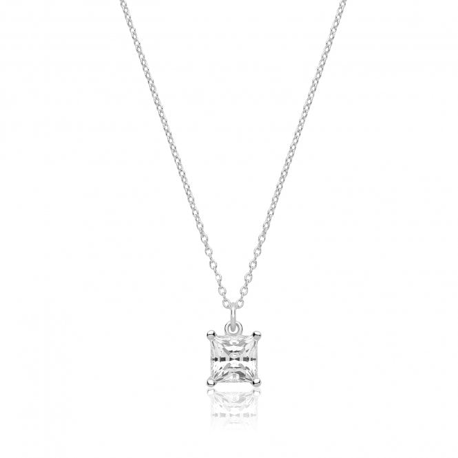 Lowry Sterling Silver Sterling Silver CZ Necklace