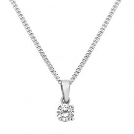 Sterling Silver CZ Pendant