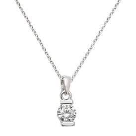 Sterling Silver CZ Pendant