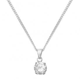 Sterling Silver CZ Pendant