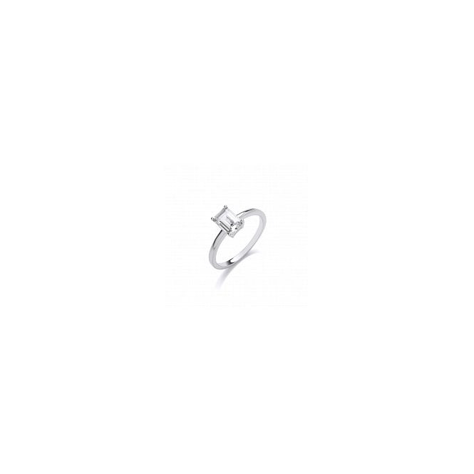 Lowry Sterling Silver Sterling Silver CZ Ring