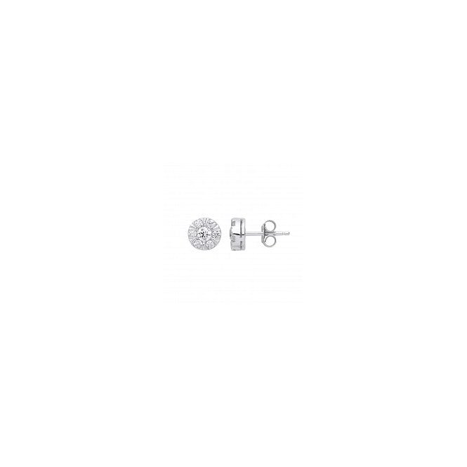 Lowry Sterling Silver Sterling Silver CZ Stud Earrings