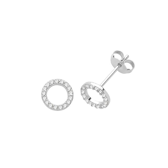 Lowry Sterling Silver Sterling Silver CZ Stud Earrings