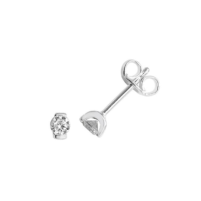 Lowry Sterling Silver Sterling Silver CZ Stud Earrings