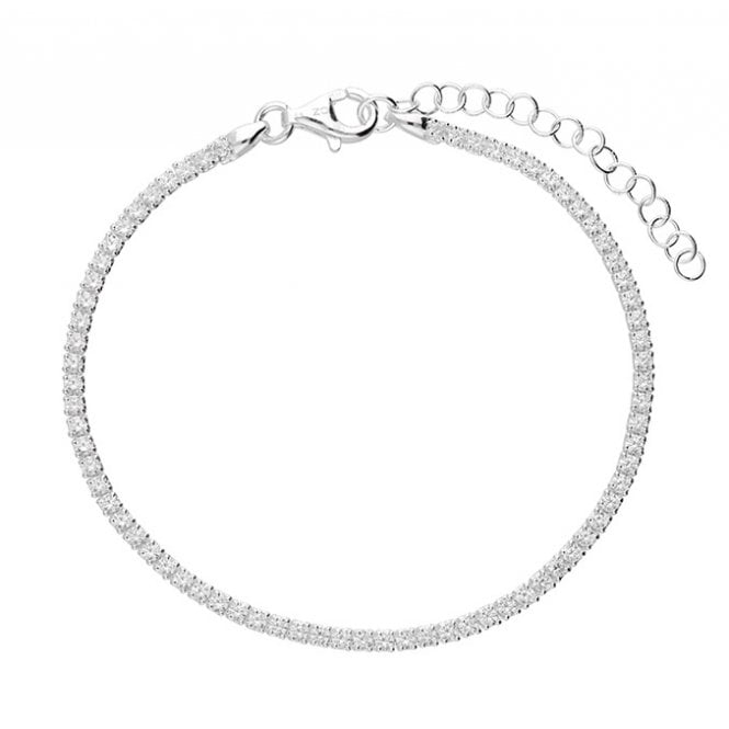 Lowry Sterling Silver Sterling Silver CZ Tennis Bracelet