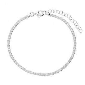 Sterling Silver CZ Tennis Bracelet