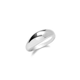Sterling Silver Domed Plain Ring