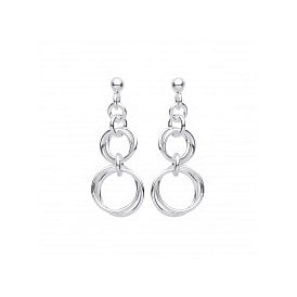 Sterling Silver Fancy CZ Earrings