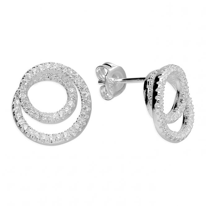 Lowry Sterling Silver Sterling Silver Fancy CZ Earrings