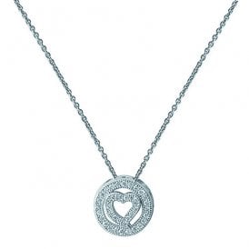 Sterling Silver Fancy CZ Necklace