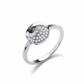 Sterling Silver Fancy CZ Ring