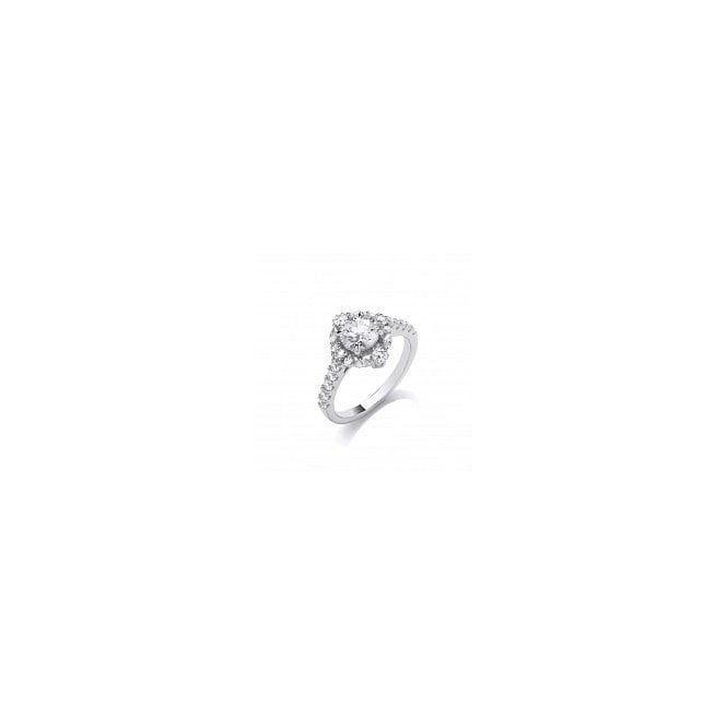 Lowry Sterling Silver Sterling Silver Fancy CZ Ring