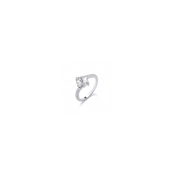 Lowry Sterling Silver Sterling Silver Fancy CZ Ring