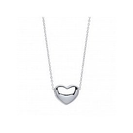 Sterling Silver Fancy Heart Necklet & Chain
