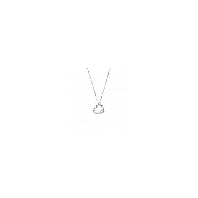 Lowry Sterling Silver Sterling Silver Fancy Heart Necklet & Chain