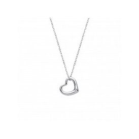 Sterling Silver Fancy Heart Necklet & Chain