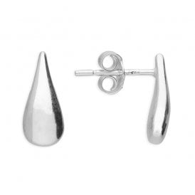 Sterling Silver Fancy Hoop Earrings
