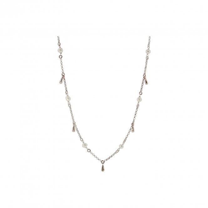 Lowry Sterling Silver Sterling Silver Fancy Pearl Necklace