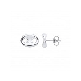Sterling Silver Fancy Stud Earrings