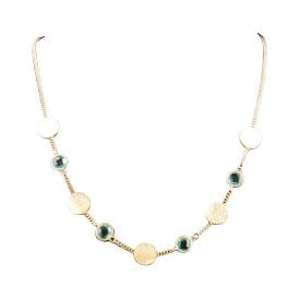 Sterling Silver G.Plate Blue Topaz  Necklace