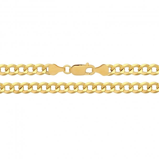 Lowry Sterling Silver Sterling Silver Gold Plated Curb Chain