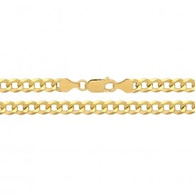 Sterling Silver Gold Plated Curb Chain