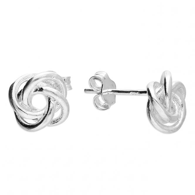 Sterling Silver Knot Stud Earrings