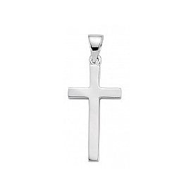 Sterling Silver Plain Cross & Chain
