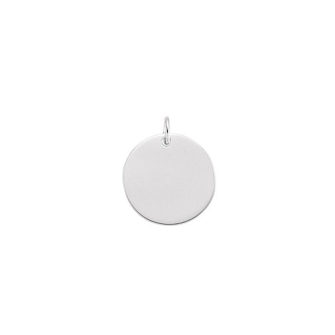 Lowry Sterling Silver Sterling Silver Round Disc & Chain