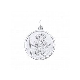 Sterling Silver St Christopher Pendant & Chain