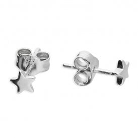 Sterling Silver Star Stud Earrings