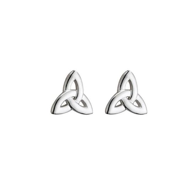 Irish Jewellery Sterling Silver Trinity Earrings