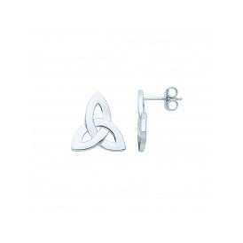 Sterling Silver Trinity Knot Earrings